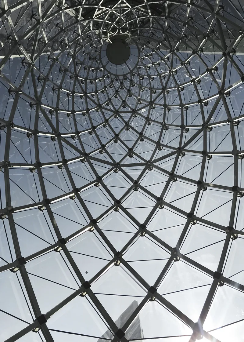 Steel and glass dome structure