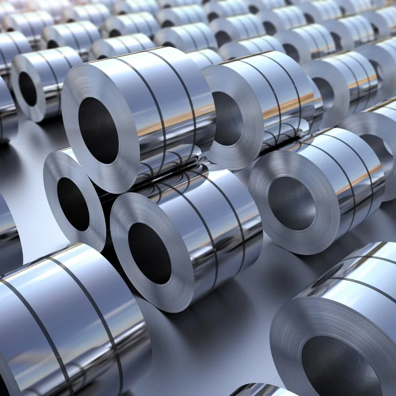 Stacked stainless-steel coils
